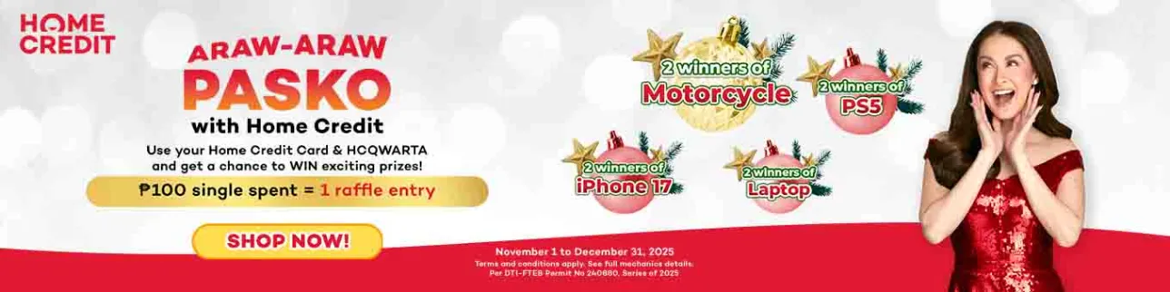 araw araw pasko with home credit