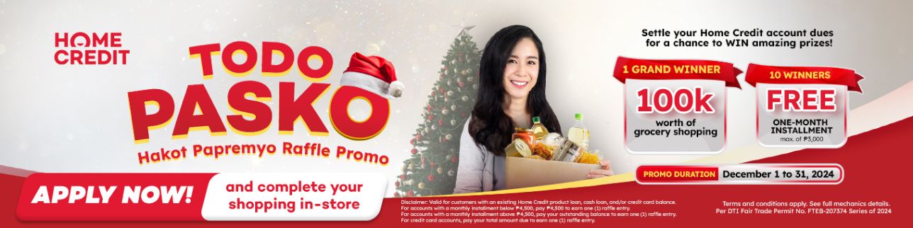 Home Credit Todo Pasko Hakot Papremyo